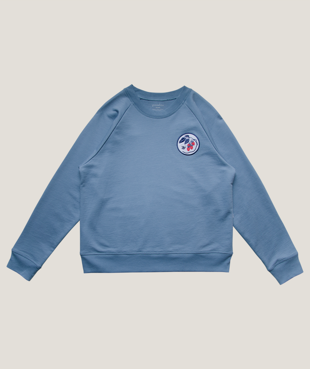 Adult Organic Pima Cotton Sweatshirt Unisex-Blue Bumblebee