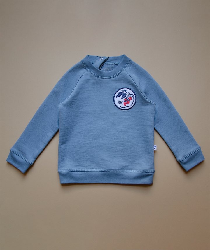 Organic Pima Cotton Sweatshirt Bumblebee - Blue