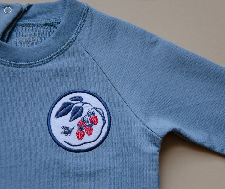 Organic Pima Cotton Sweatshirt Bumblebee - Blue