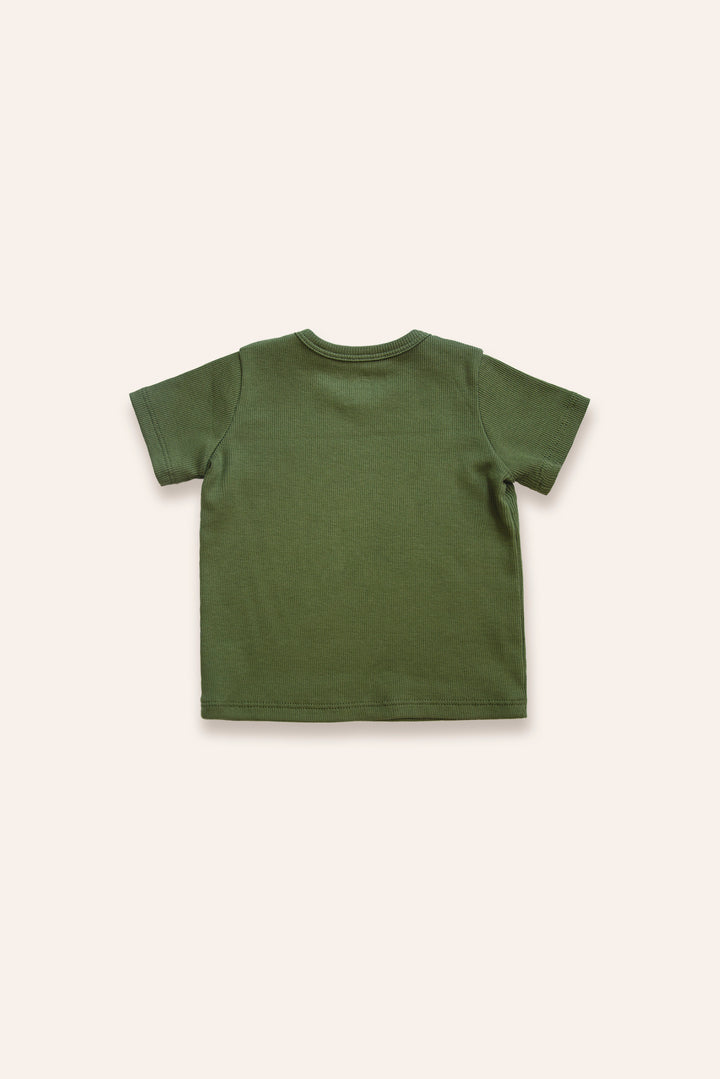 Tee-shirt enfant en coton bio Pima, vert