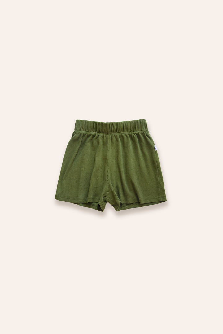 Short côtelé bio VERT