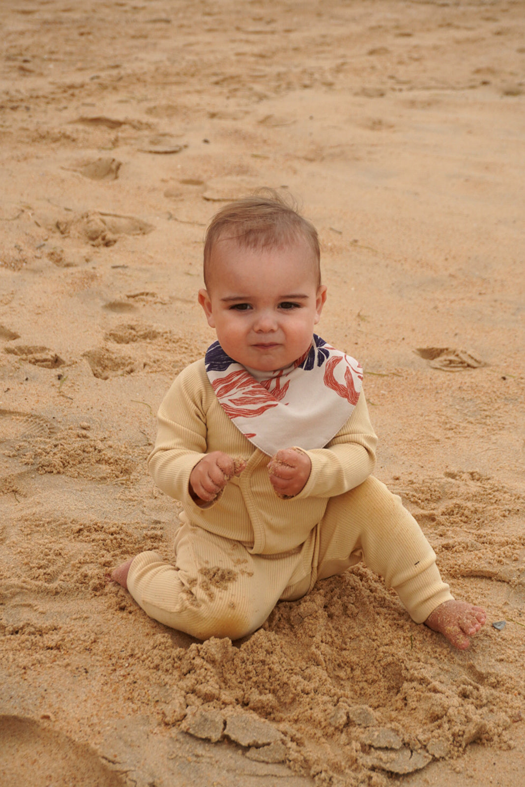 Pantalon bébé côtelé bio JAUNE CLAIR