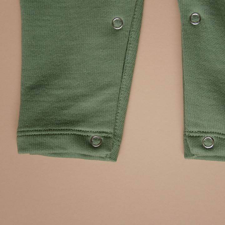Organic Overall with Embroidery - Green