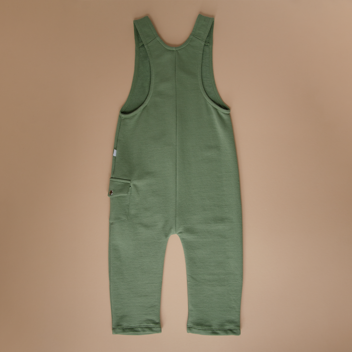 Organic Overall with Embroidery - Green