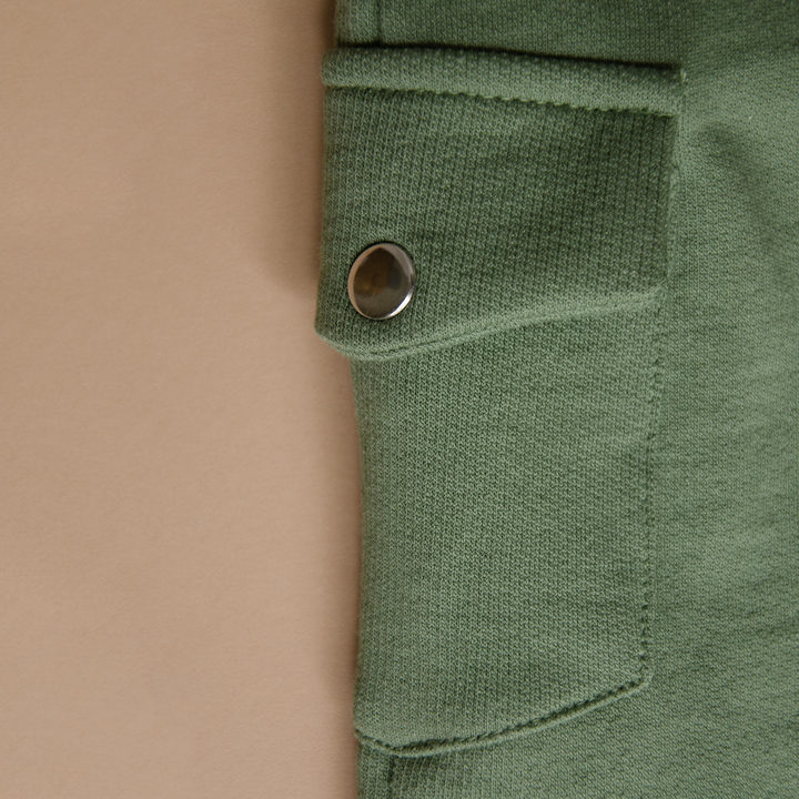 Organic Overall with Embroidery - Green