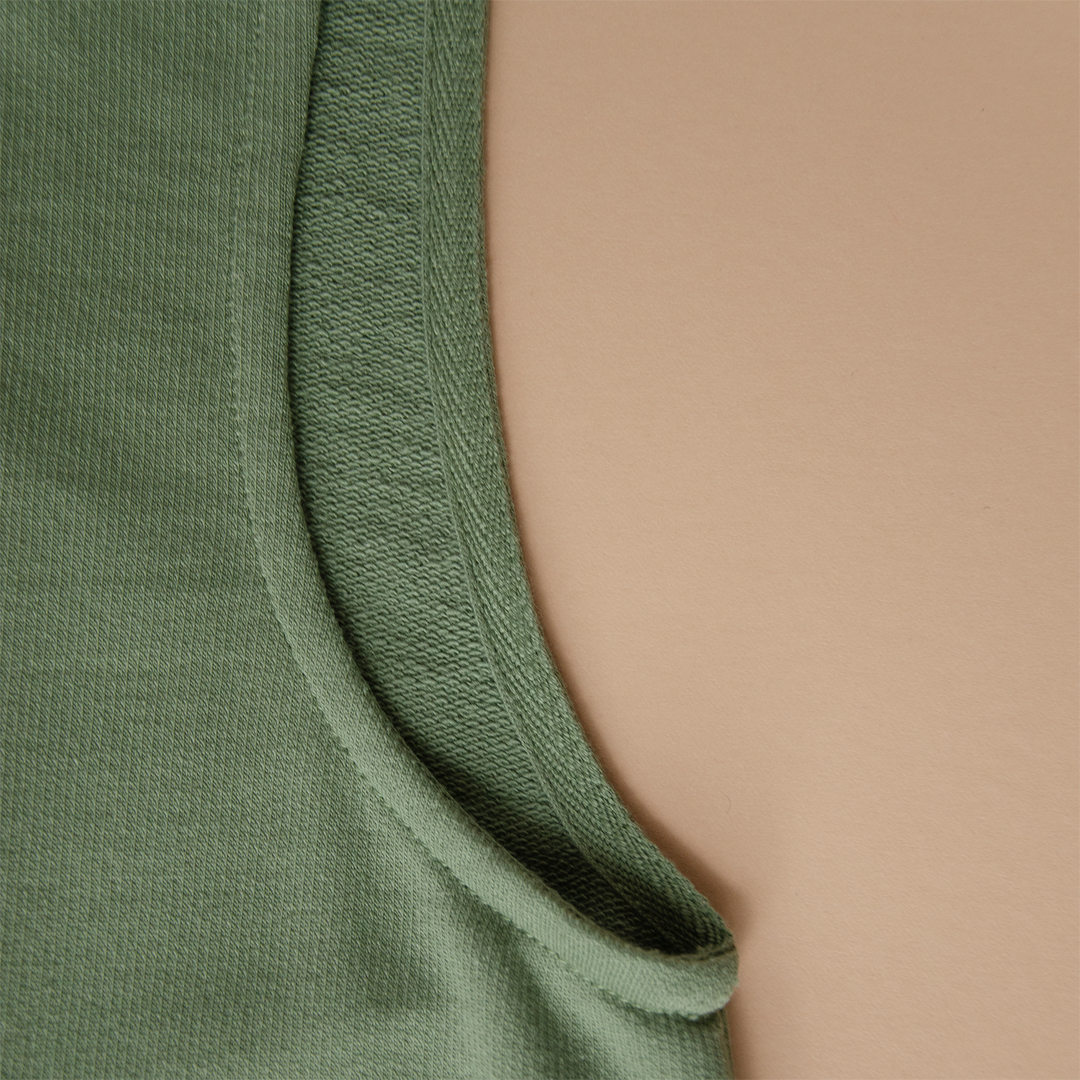Organic Overall with Embroidery - Green