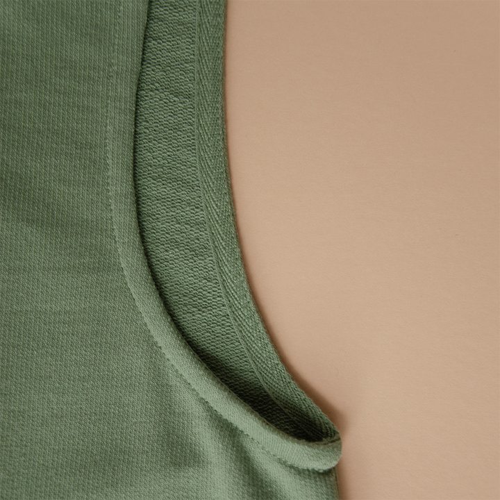 Organic Overall with Embroidery - Green