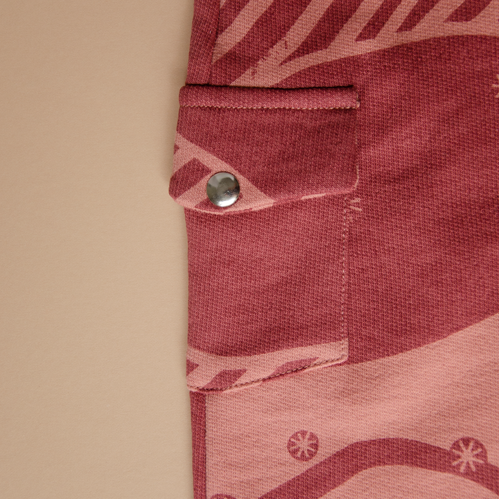 Organic Overall Snowy Andes - Red