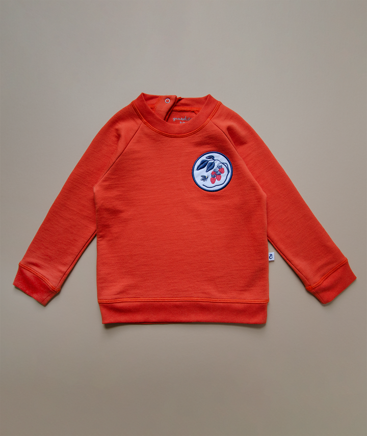 Organic Pima Cotton Sweatshirt Bumblebee - Red