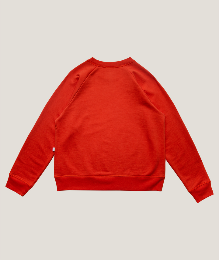 Adult Organic Pima Cotton Sweatshirt Unisex-Red Bumblebee