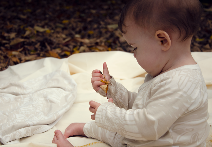 Kimono baby body with trees