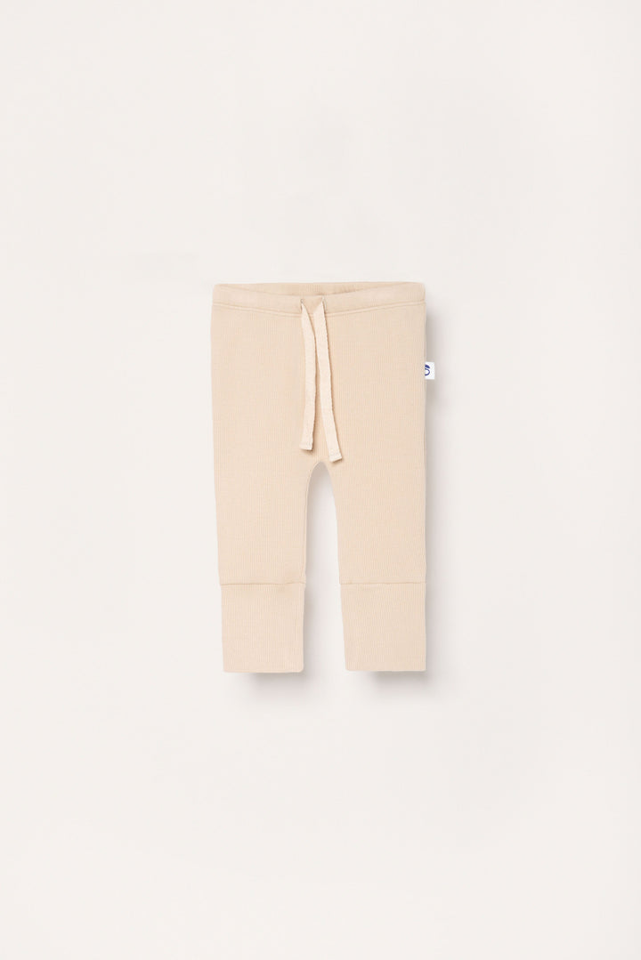 Pantalon bébé côtelé sable