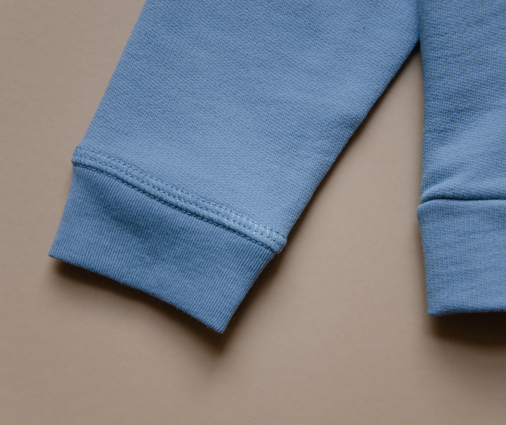 Organic blue adult jersey jacket