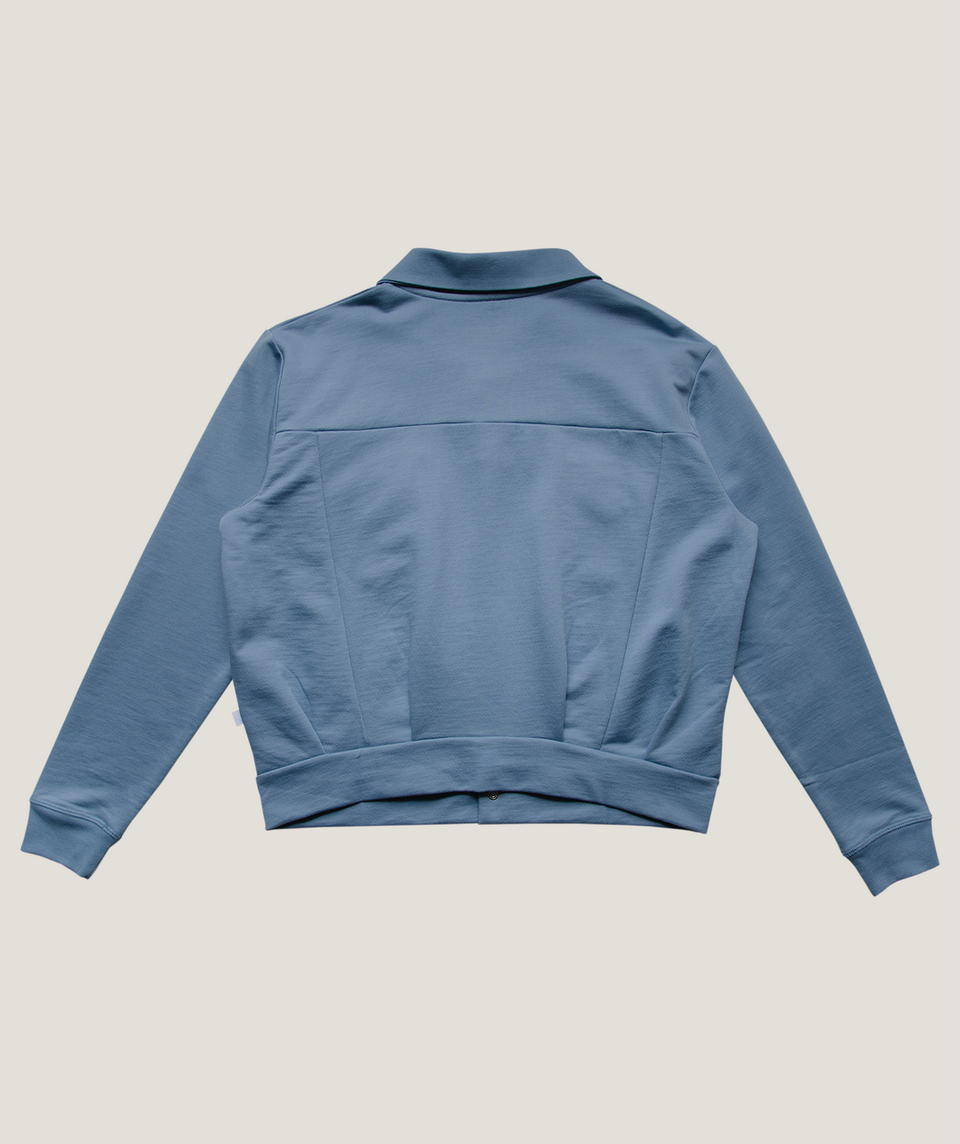 Organic blue adult jersey jacket