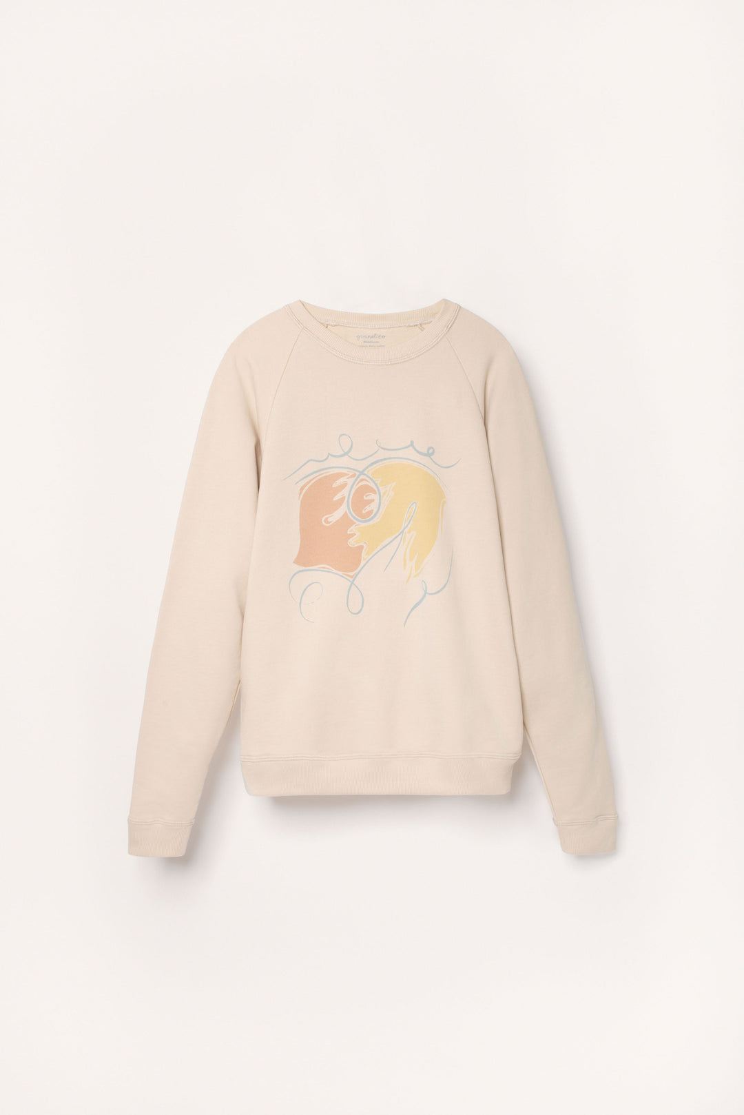 Sweat adulte avec oiseaux pastel