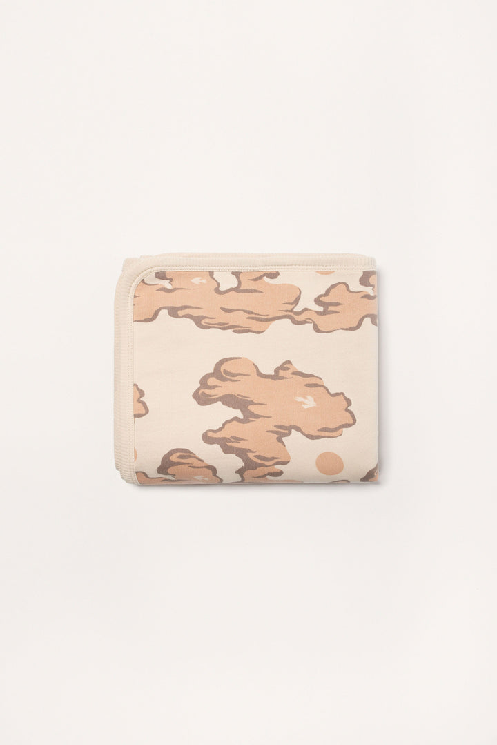 Couverture pour bébé avec des nuages roses