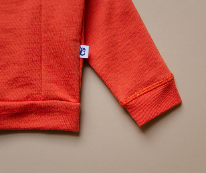 Organic red adult jersey jacket
