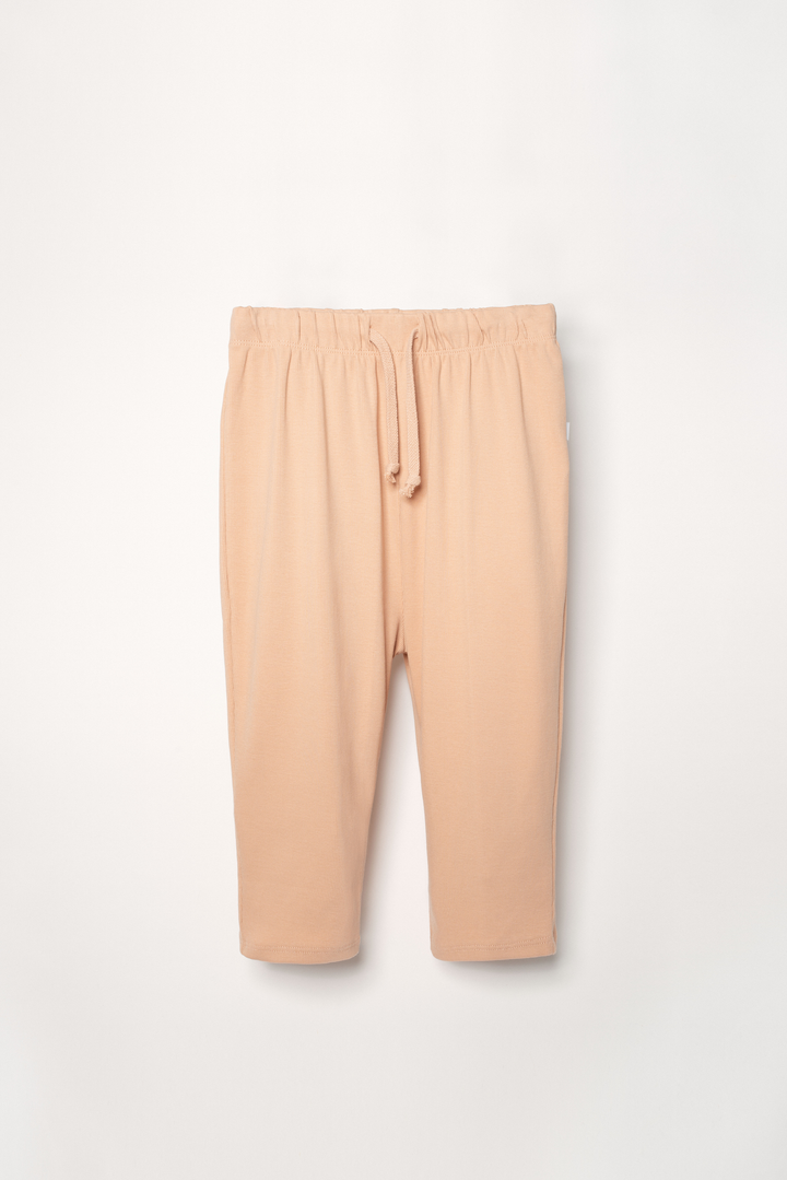Ribbed pink lounge pants